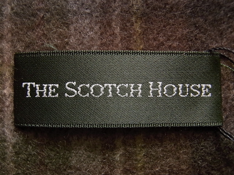 ◇◆THE SCOTCH HOUSE（スコッチハウス）/カシミヤ100％！ふんわ～り柔らか～なタータンチェックフリンジマフラー/2万 _画像3