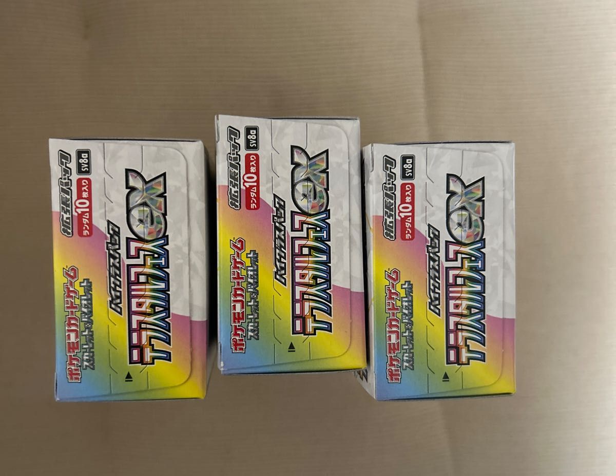 ポケモンカード テラスタルフェスex 3BOX シュリンクなし 封入 ポケモンカード テラスタルフェスex 3BOX シュリンクなし 封入