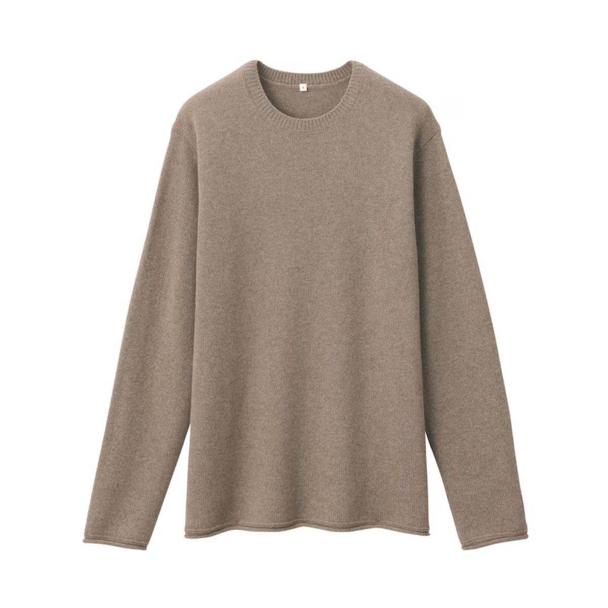 新品】Muji Labo 自然のまんまの色 カシミヤクルーネック 新品】Muji Labo 自然のまんまの色 カシミヤクルーネック