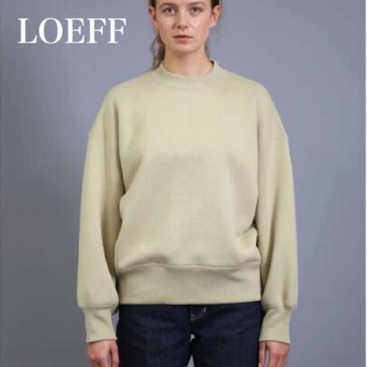 LOEFF ロエフ ヘビースウェット プルオーバー トレーナー ライトグリーン LOEFF ロエフ ヘビースウェット プルオーバー トレーナー ライト