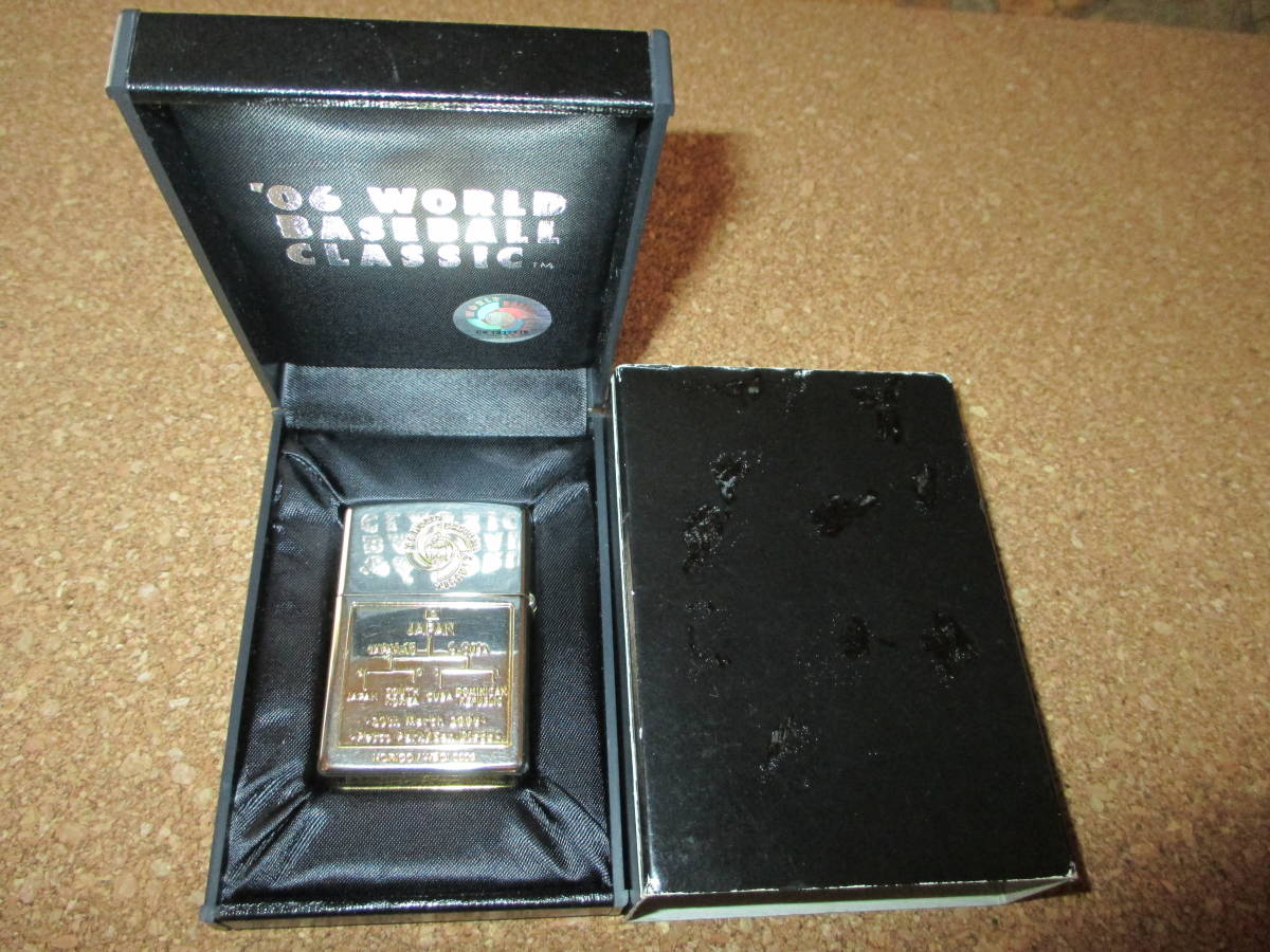 ZIPPO 『06 WORLD BASEBALL CLASSIC ワールド ベースボール クラシック 優勝記念』2005年8月製造 野球 オイルライター ジッポ 廃版激レア_画像1