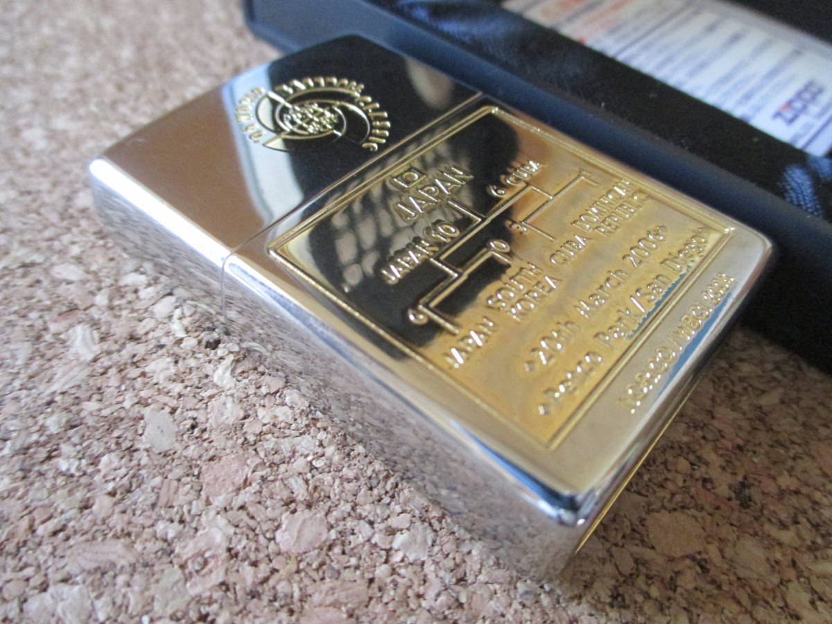 ZIPPO 『06 WORLD BASEBALL CLASSIC ワールド ベースボール クラシック 優勝記念』2005年8月製造 野球 オイルライター ジッポ 廃版激レア