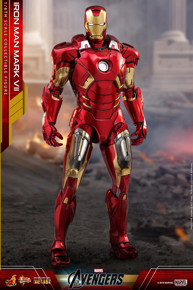  hot игрушки Avengers / Movie * master-piece литье под давлением 1/6 Ironman Mark 7