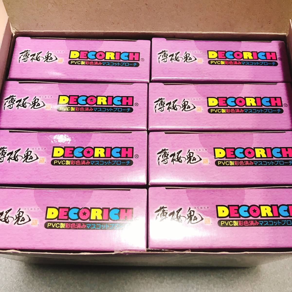 DECO☆RICH デコリッチ 薄桜鬼 1BOX マスコットブローチ 土方 沖田 斎藤 風間 原田 藤堂