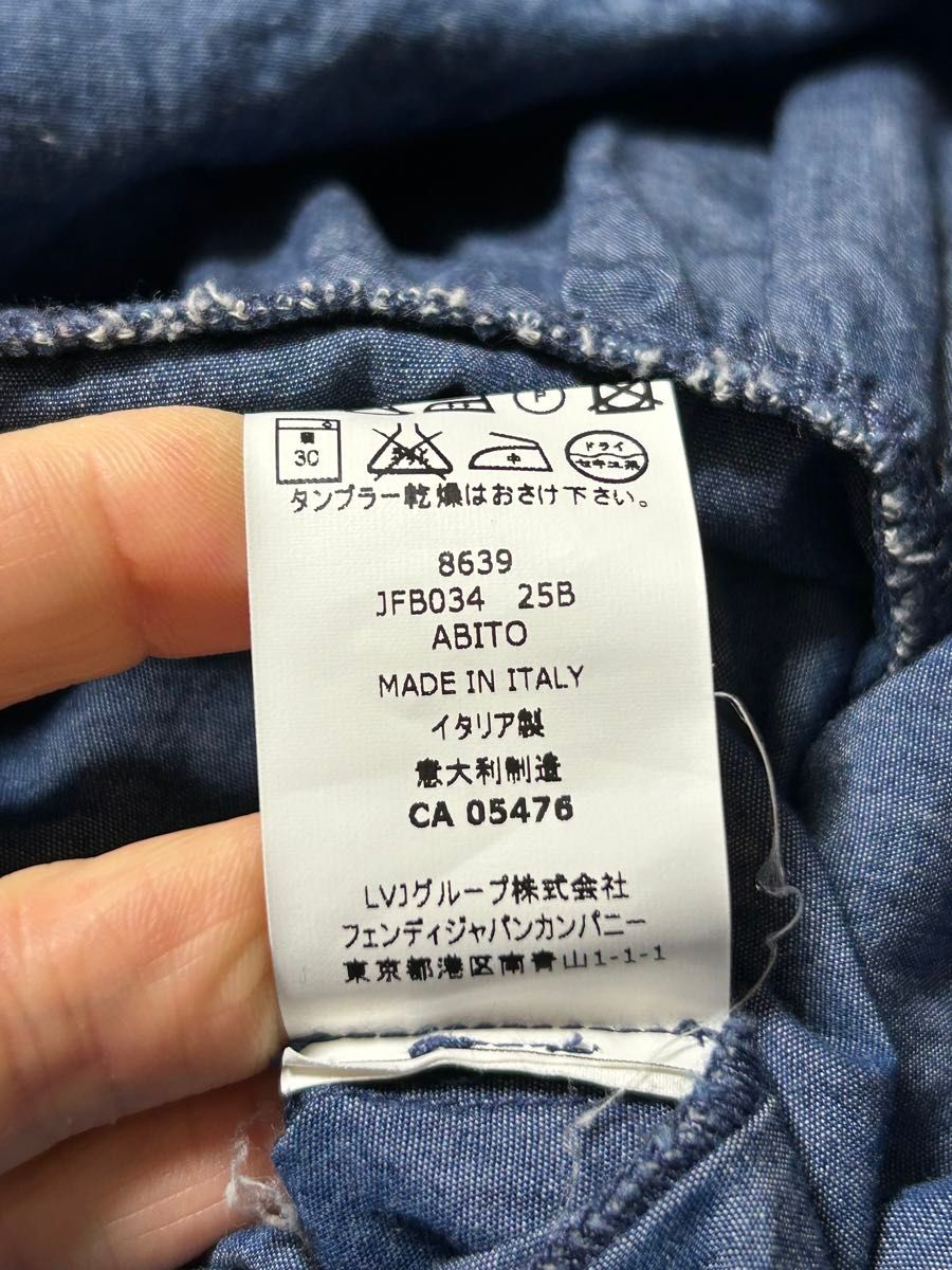 FENDIフェンディキッズデニムワンピース7A|Yahoo!フリマ(旧 FENDIフェンディキッズデニムワンピース7A|Yahoo!フリマ(旧