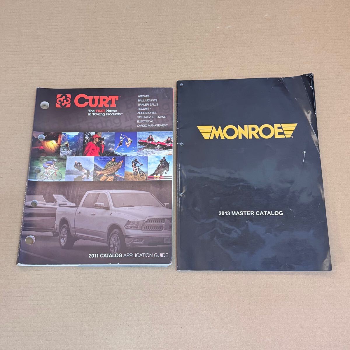 中古 MONROE モンロー 2013 マスターカタログ / CURT カート 2011 カタログ アプリケーションガイド 2冊セット SHSH0467-A4-60