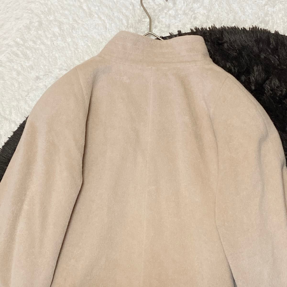 美品】マディソン MADUSON アンゴラ Aライン ロング コート 美品】マディソン MADUSON アンゴラ Aライン ロング コート