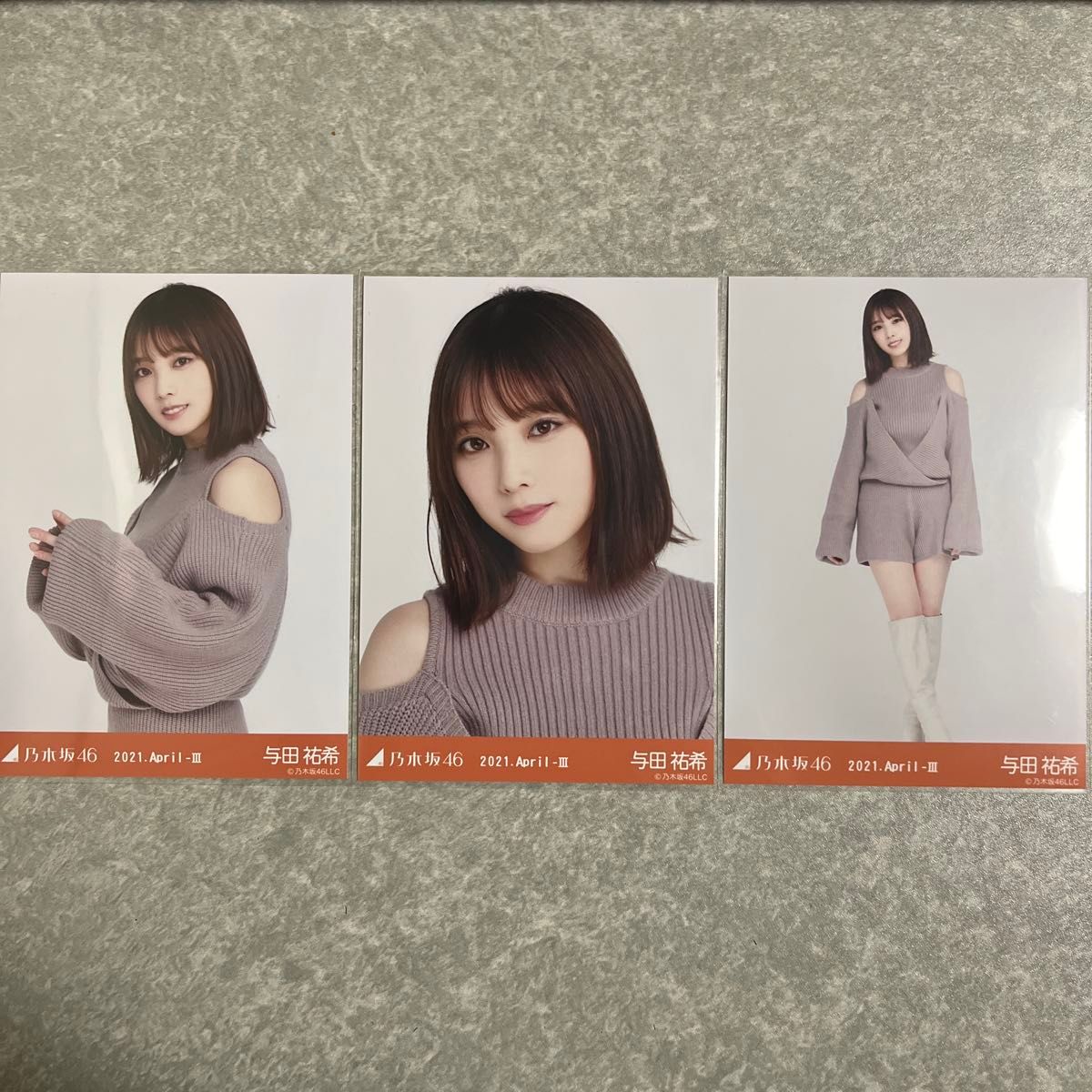 乃木坂46 与田祐希 生写真 レイヤードニット 2021 April-Ⅲ 乃木坂46 与田祐希 生写真 レイヤードニット 2021 April-Ⅲ