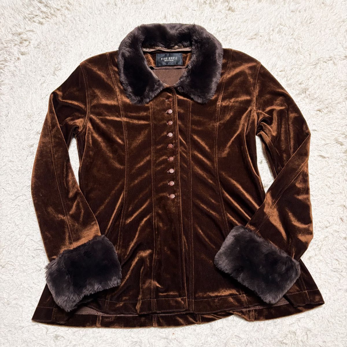 極美品】PINK HOUSE BOUTIQUE ピンクハウス セットアップ L 極美品】PINK HOUSE BOUTIQUE ピンクハウス セットアップ L