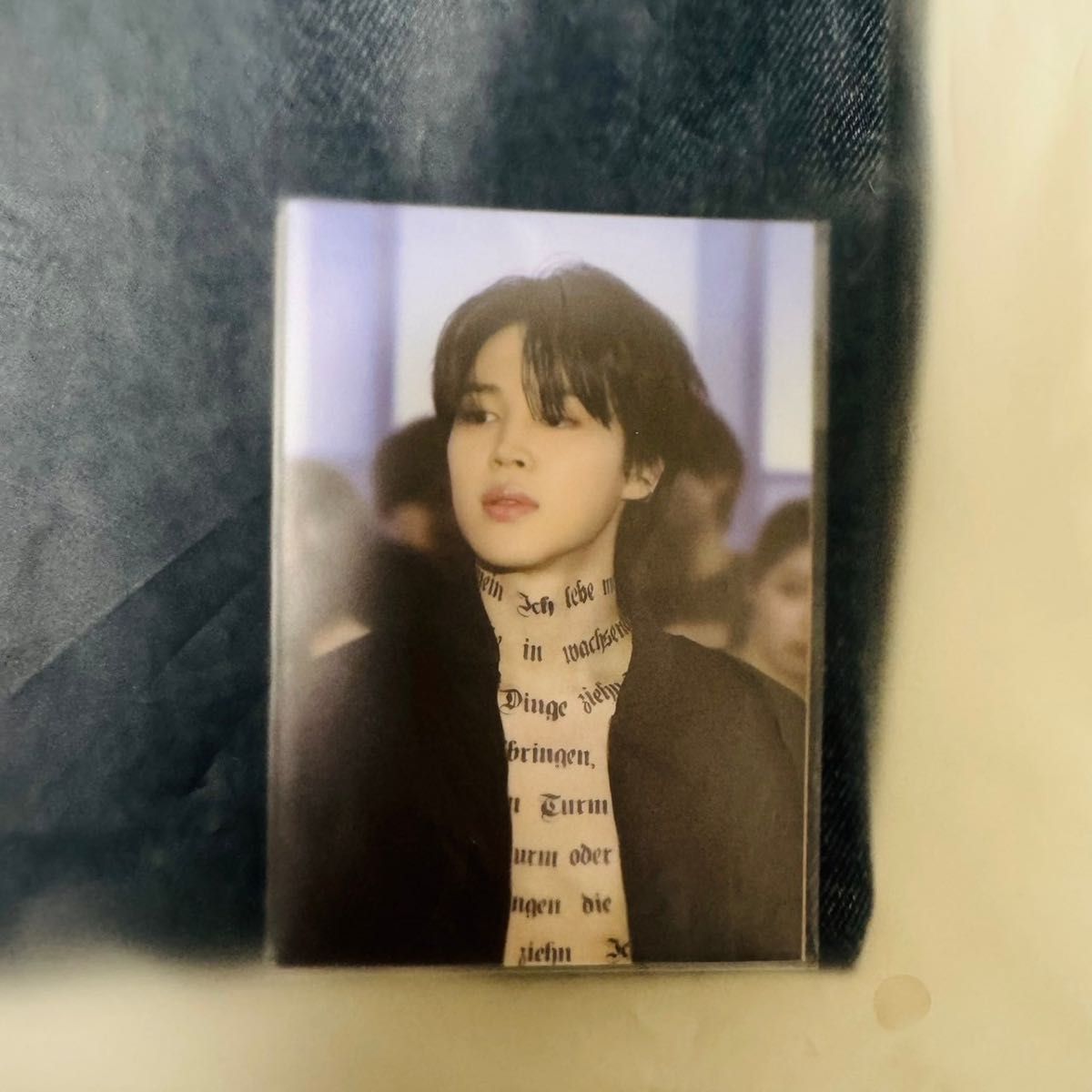 BTS JIMIN ジミン 韓国 ソウル 展示会 デニム ジップアップ BTS JIMIN ジミン 韓国 ソウル 展示会 デニム ジップアップ