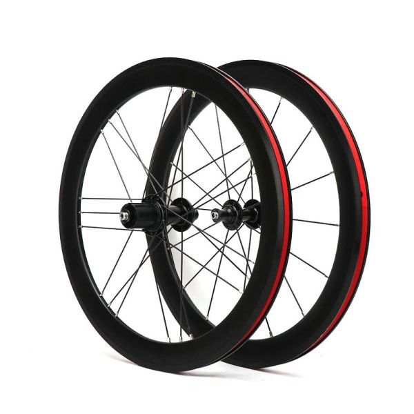 ミニベロ　ロード 20インチ　ETRTO 406 ホイールセット　40mmディープリム 手組ホイール　G3仕様 （エンド幅 F：100mm、R：130mm ）