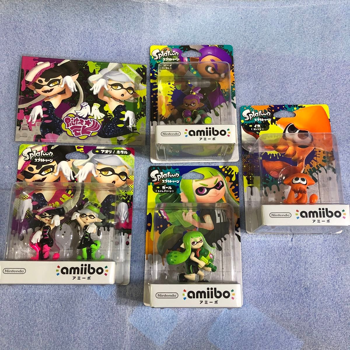 amiibo ガールライムグリーン ボーイパープル イカオレンジ アミーボ amiibo ガール ライムグリーン ボーイ パープル イカ オレンジ