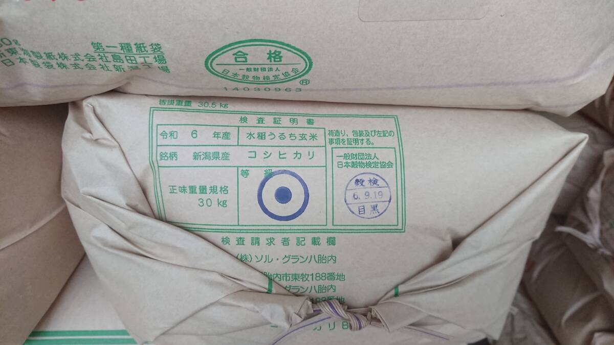 令和6年 新潟県胎内市(黒川地区)産 コシヒカリ5kg×2袋(10kg)