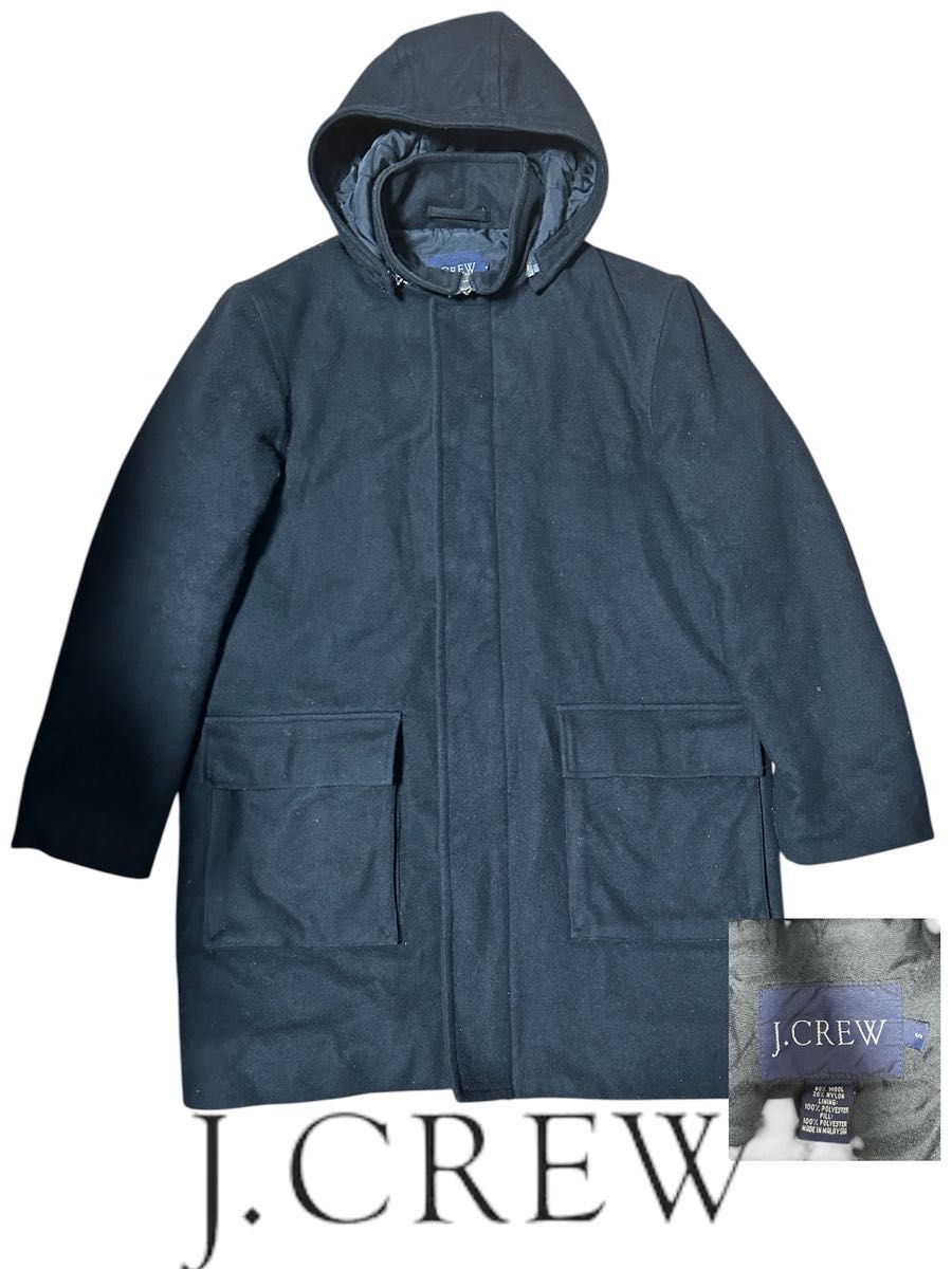 90S 青タグ 紺タグJ CREW ウールコート ジェイクルー 無地 90S 青タグ 紺タグJ CREW ウールコート ジェイクルー 無地