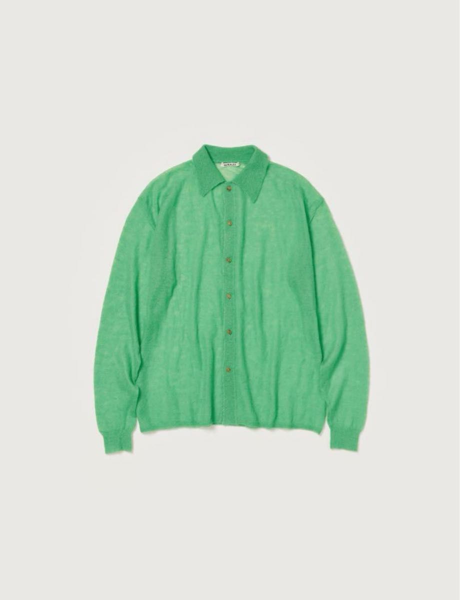 auralee 24AW KID MOHAIR SHEER KNIT SHIRT CARDIGAN|Yahoo auralee 24AW KID MOHAIR SHEER KNIT SHIRT CARDIGAN|Yahoo