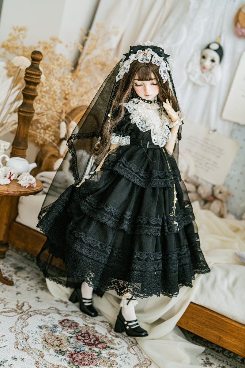 MELODY.C Holy Oath 黒 Mサイズ ワンピースセット 未開封】MELODY.C様限定ドレスHoly Oathワンピース:黒М その他人形