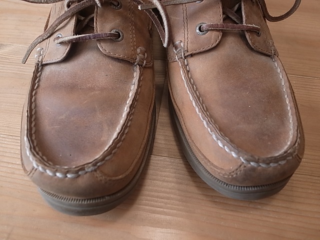 SPERRY TOP SIDERs Perry top rhinoceros da- leather shoes deck shoes leather shoes tea 12M approximately 30.