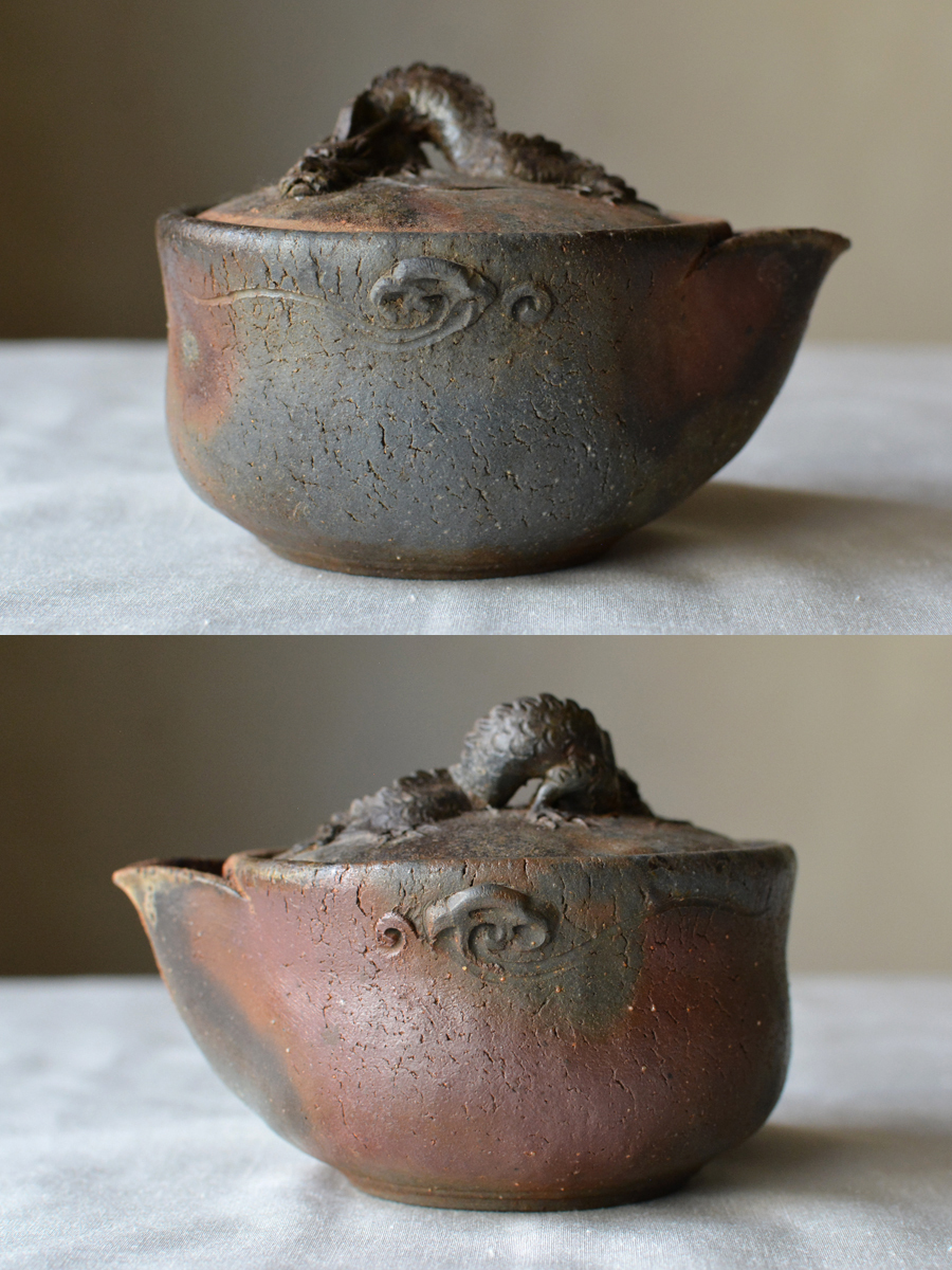 幸*ギ様 宝瓶 龍摘宝瓶 共箱 煎茶道具 煎茶器 茶道具 宝瓶 龍摘宝瓶 食いしばり 共箱 煎茶道具 煎茶器 茶道具