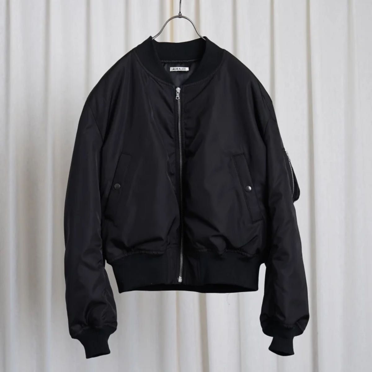 AURALEE 25ss HIGH DENSITY SILK TWILL FLIGHT BLOUSON|Yahoo AURALEE 25ss HIGH DENSITY SILK TWILL FLIGHT BLOUSON|Yahoo