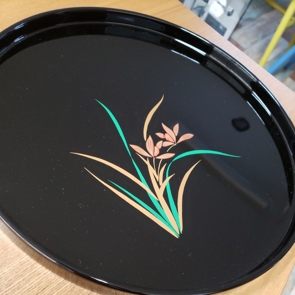  beautiful Aizu lacquer ware O-Bon tray tradition handicraft 