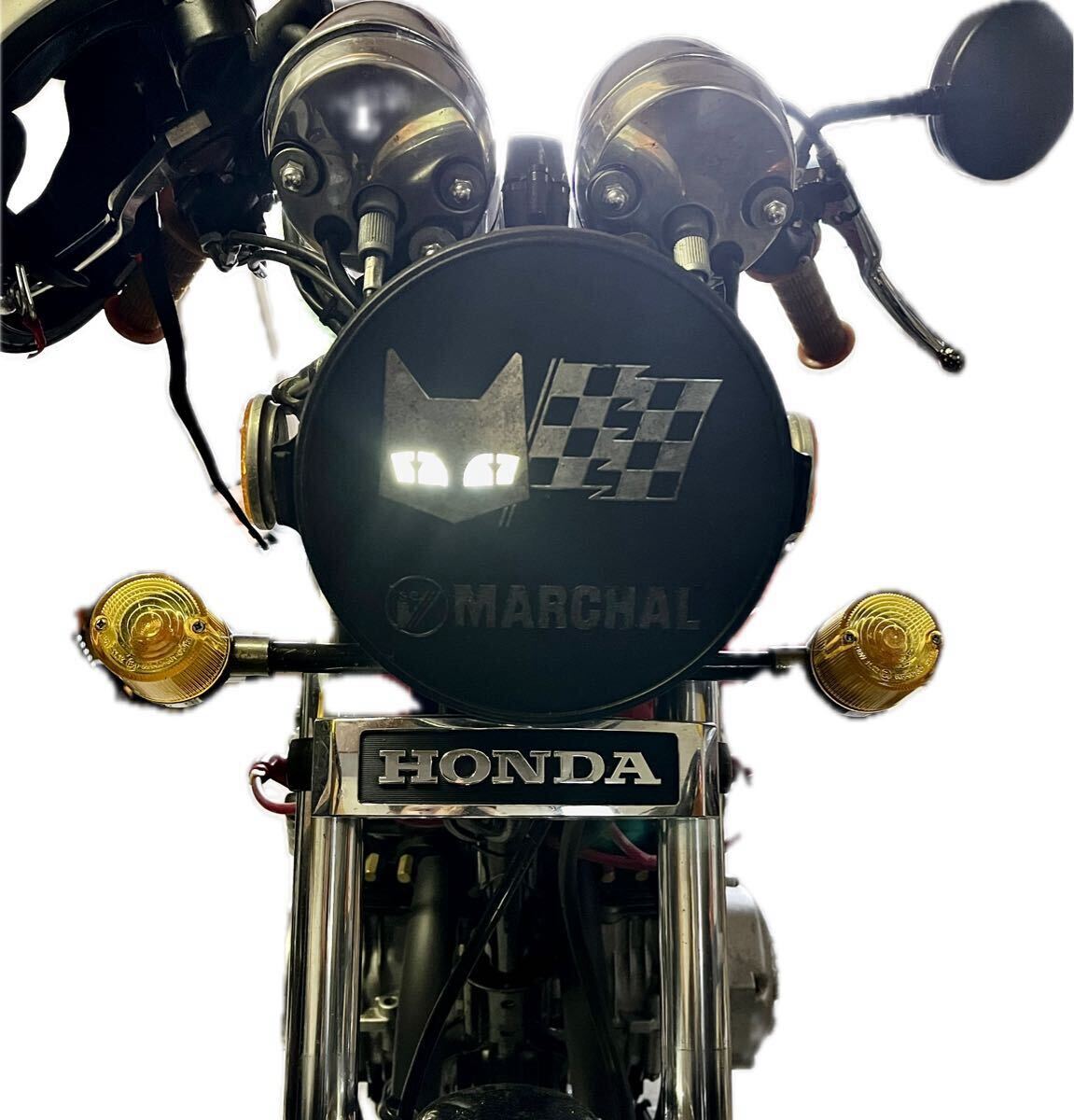 当時物 マーシャル ヘッドライトカバーCBX400F Z1 cb750f ホーク 当時物 マーシャル ヘッドライトカバーCBX400F Z1 cb750f ホーク