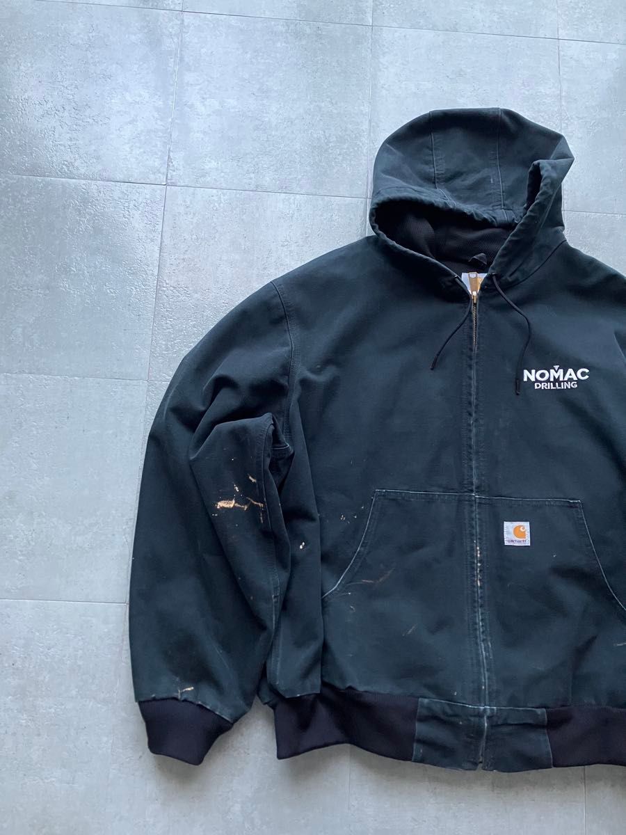 レア 90s USA製 Carhartt カーハート アクティブジャケット 企業 レア 90s USA製 Carhartt カーハート アクティブジャケット 企業