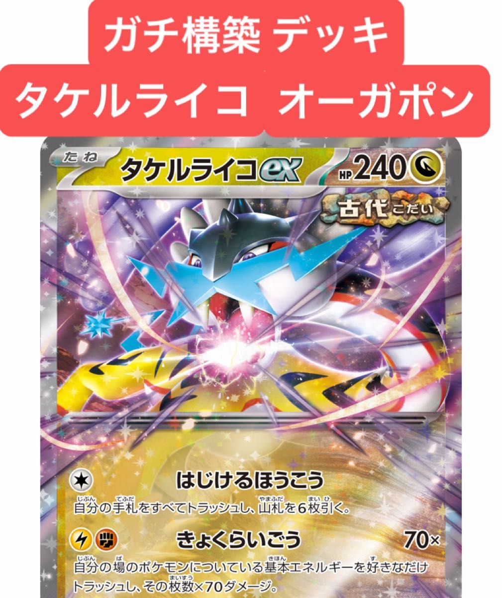 ポケモンカード タケルライコオーガポンデッキ ガチ構築 構築 ポケモンカード タケルライコオーガポンデッキ ガチ構築 構築