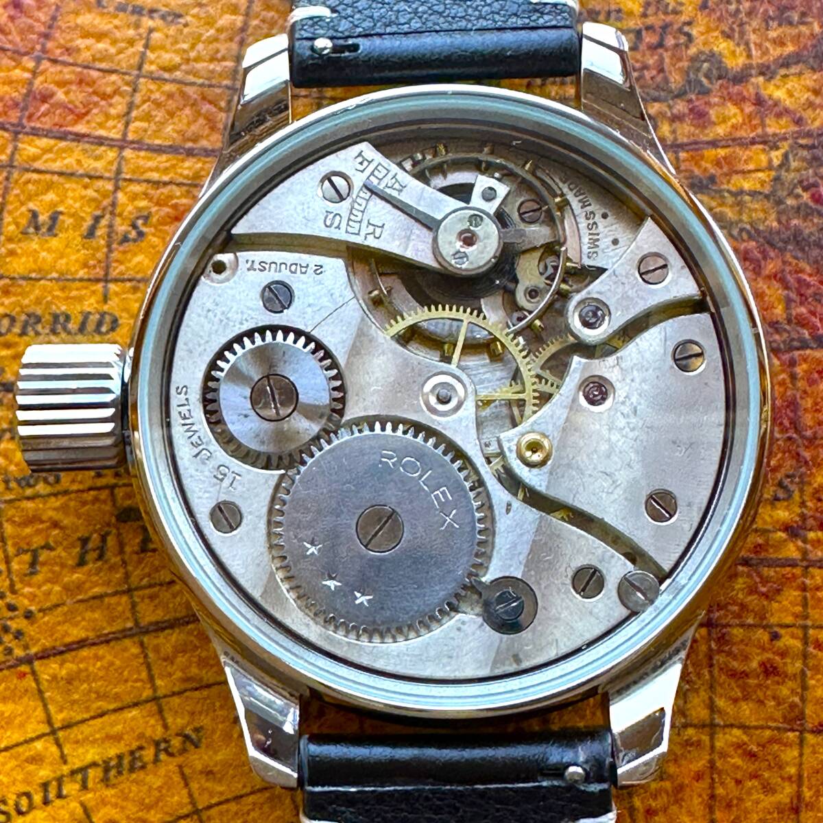 即決 OH済【ロレックス ミリタリーウォッチ ROLEXバックル付き 即決 OH済【ロレックス ミリタリーウォッチ ROLEXバックル付き