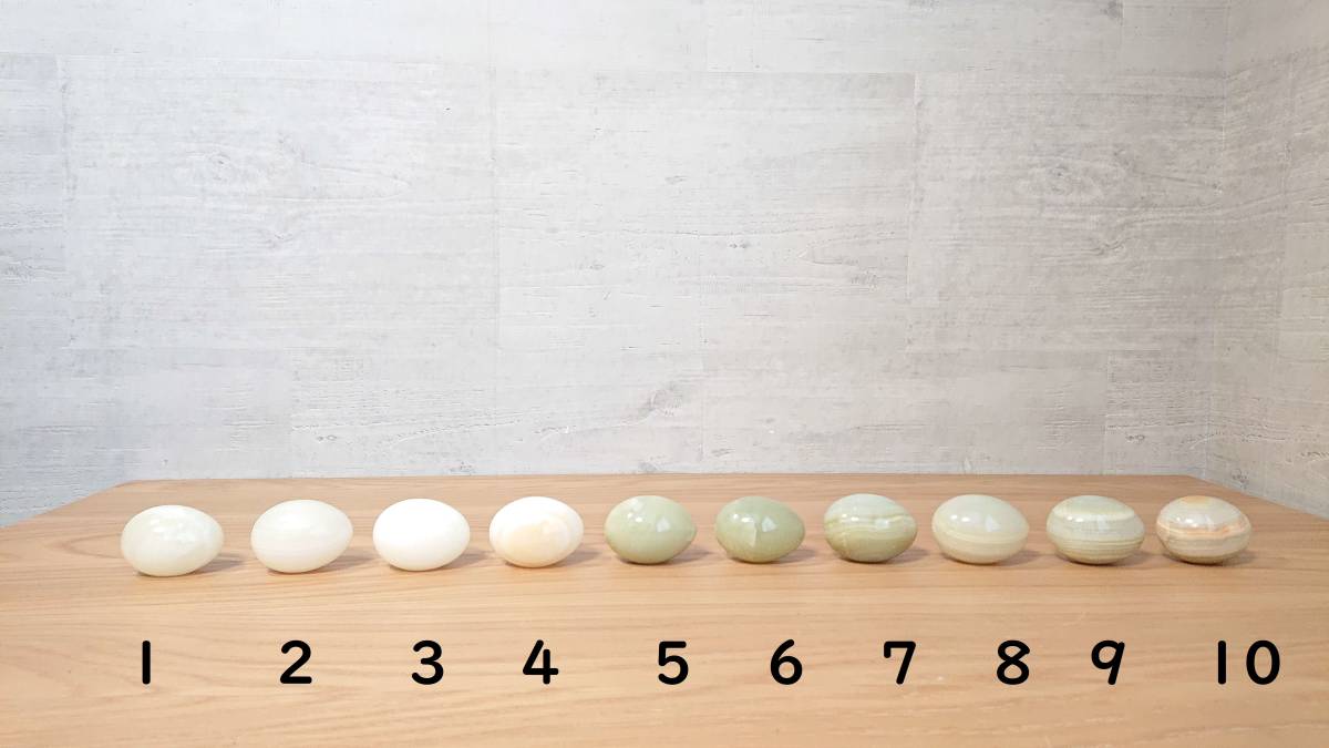 ★ onix Мраморное яйцо -обработанное набор объектов из 5 штук № 1 Удача Power Stone ★