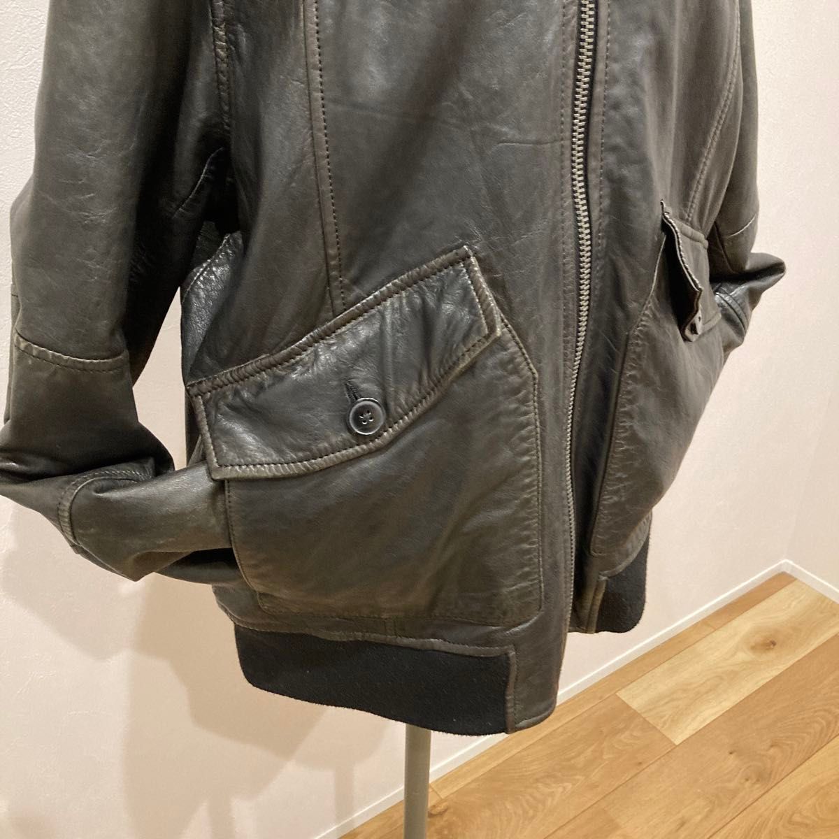 OLDGAP レザー ボンバージャケット オールドギャップ MA-1 OLDGAP レザー ボンバージャケット オールドギャップ MA-1