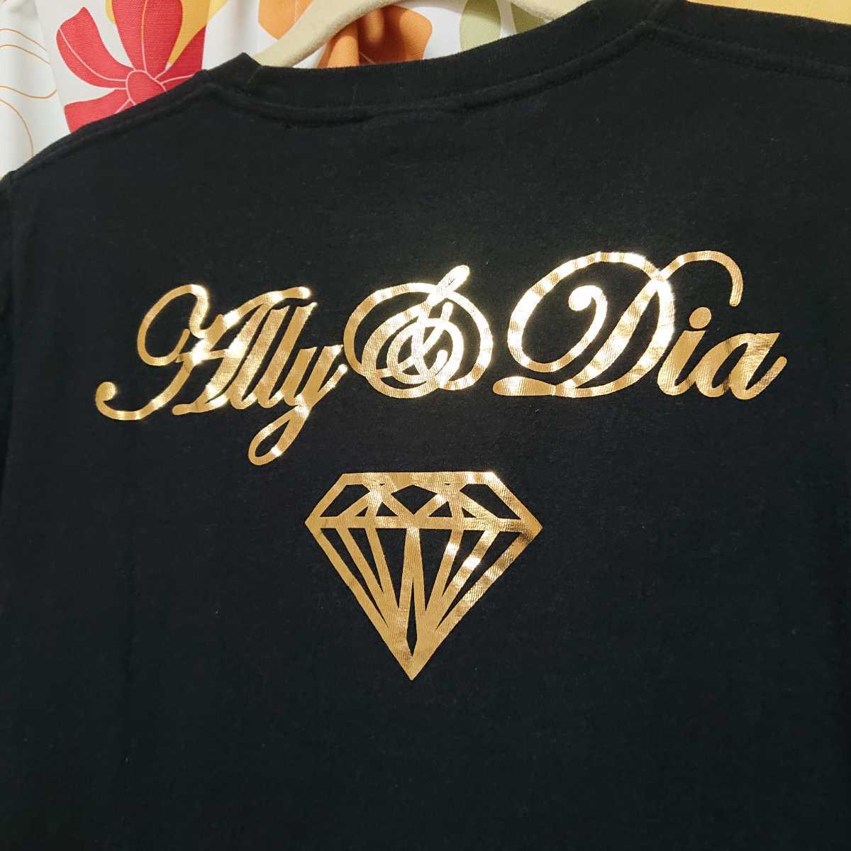 SLIP&CO(スリップアンドコー)×ALLY&DIA(アリーアンドダイア) コラボTシャツ Mサイズ黒金 ※検索)RIZEライズ雷図 JESSEジェシー The BONEZ