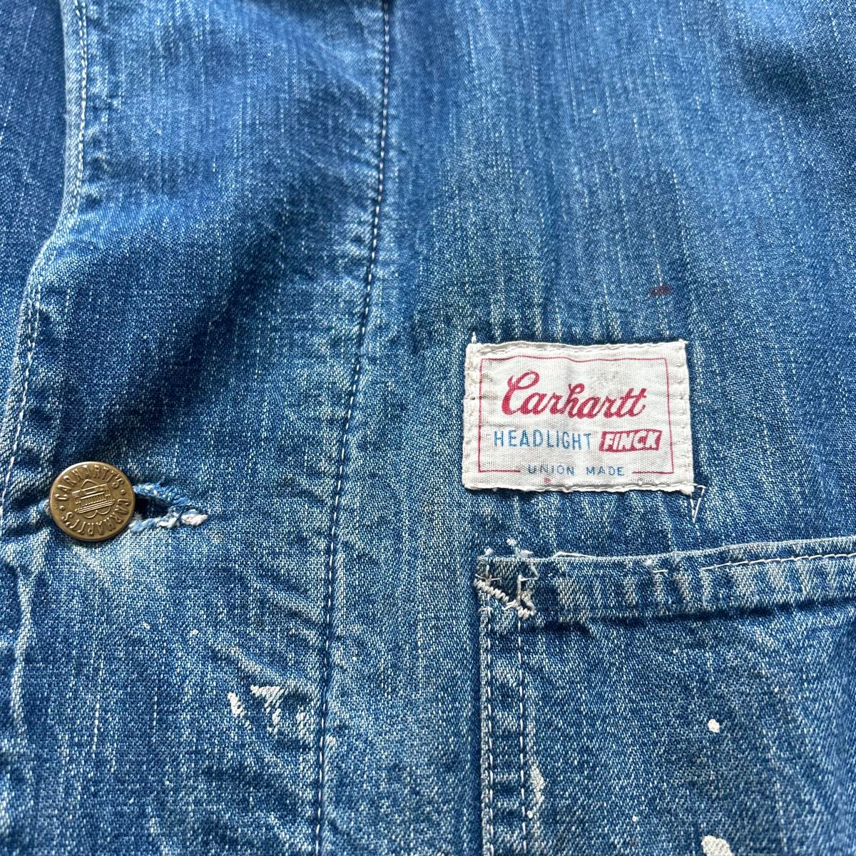 スペシャル 60s Carhartt トリプルネーム デニムカバーオール スペシャル 60s Carhartt トリプルネーム デニムカバーオール