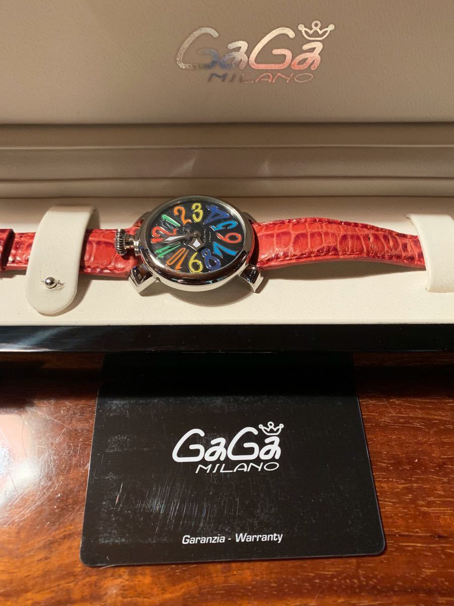 ガガミラノ 腕時計 ★ 赤のベルト GaGa MILANO