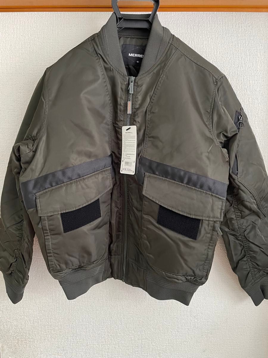 MERRELL MA-1フライトジャケット GJKP1204サイズM オリーブ MERRELL MA-1フライトジャケット GJKP1204サイズM オリーブ