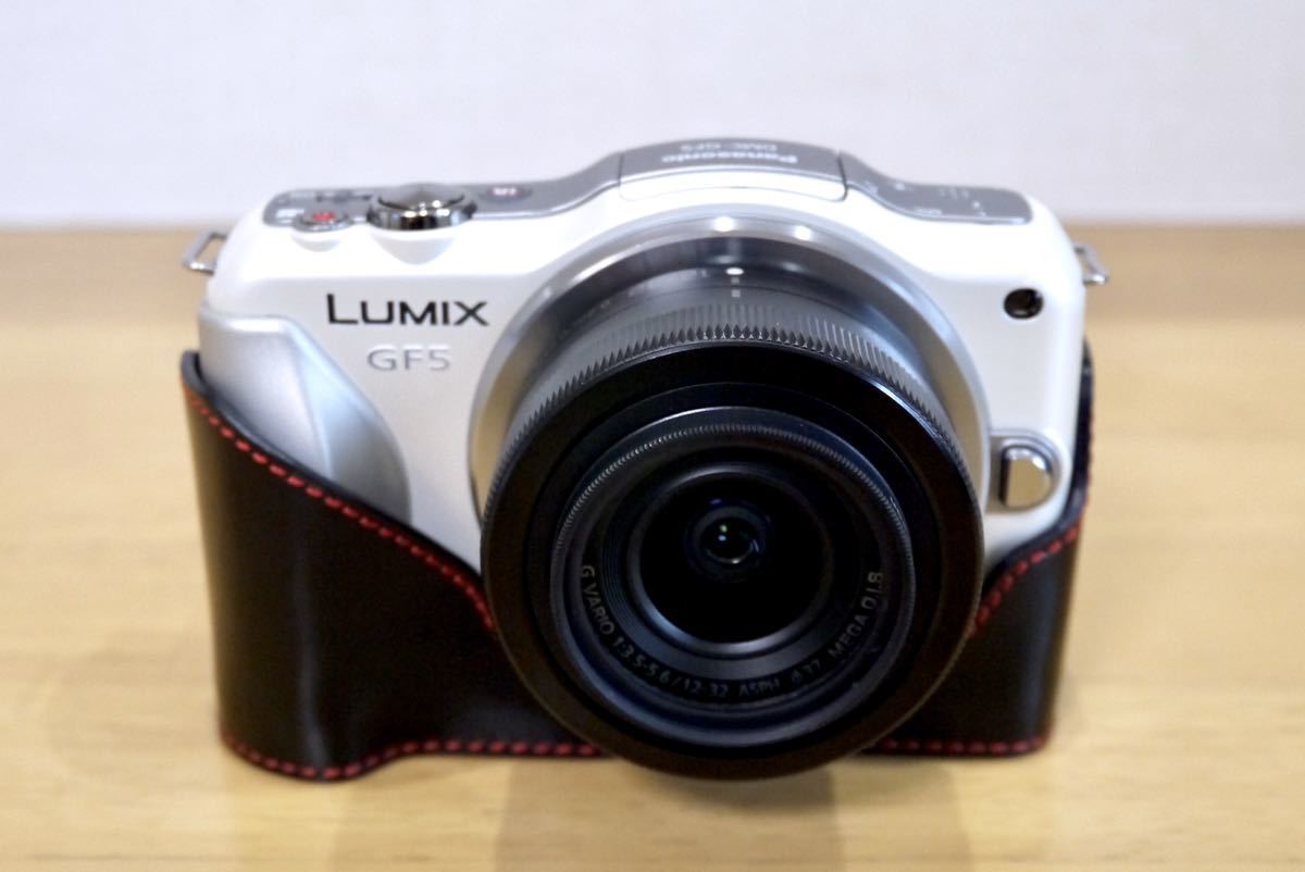 GARIZ ゲリズ 本革カメラケース パナソニック LUMIX DMC-GF5用　イタリアンレザー_画像5