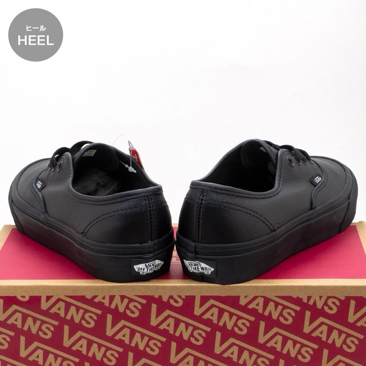 バンズ VANS レディース スニーカー ブラック レザー 23 5cm 黒 バンズ VANS レディース スニーカー ブラック レザー 23 5cm 黒