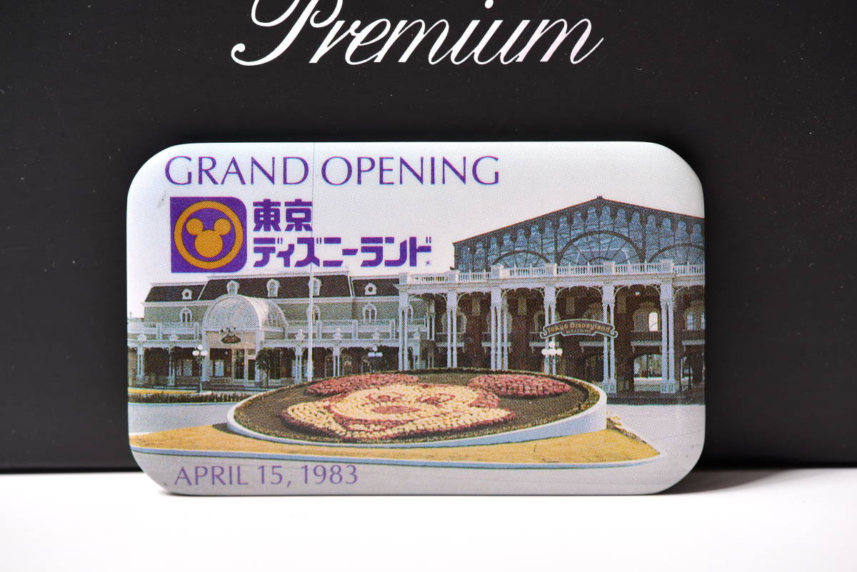 TDL　東京ディズニーランド　1983年グランドオープニング　プロモーション用缶バッジ　非売品_画像1