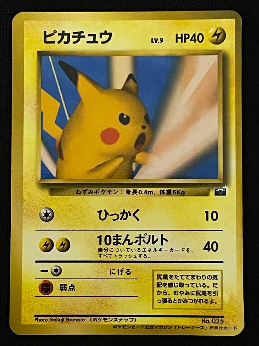 ポケモンカード ピカチュウ 旧裏面 ポケモンスナップ おまけ ポケモンカード ピカチュウ 旧裏面 ポケモンスナップ おまけ