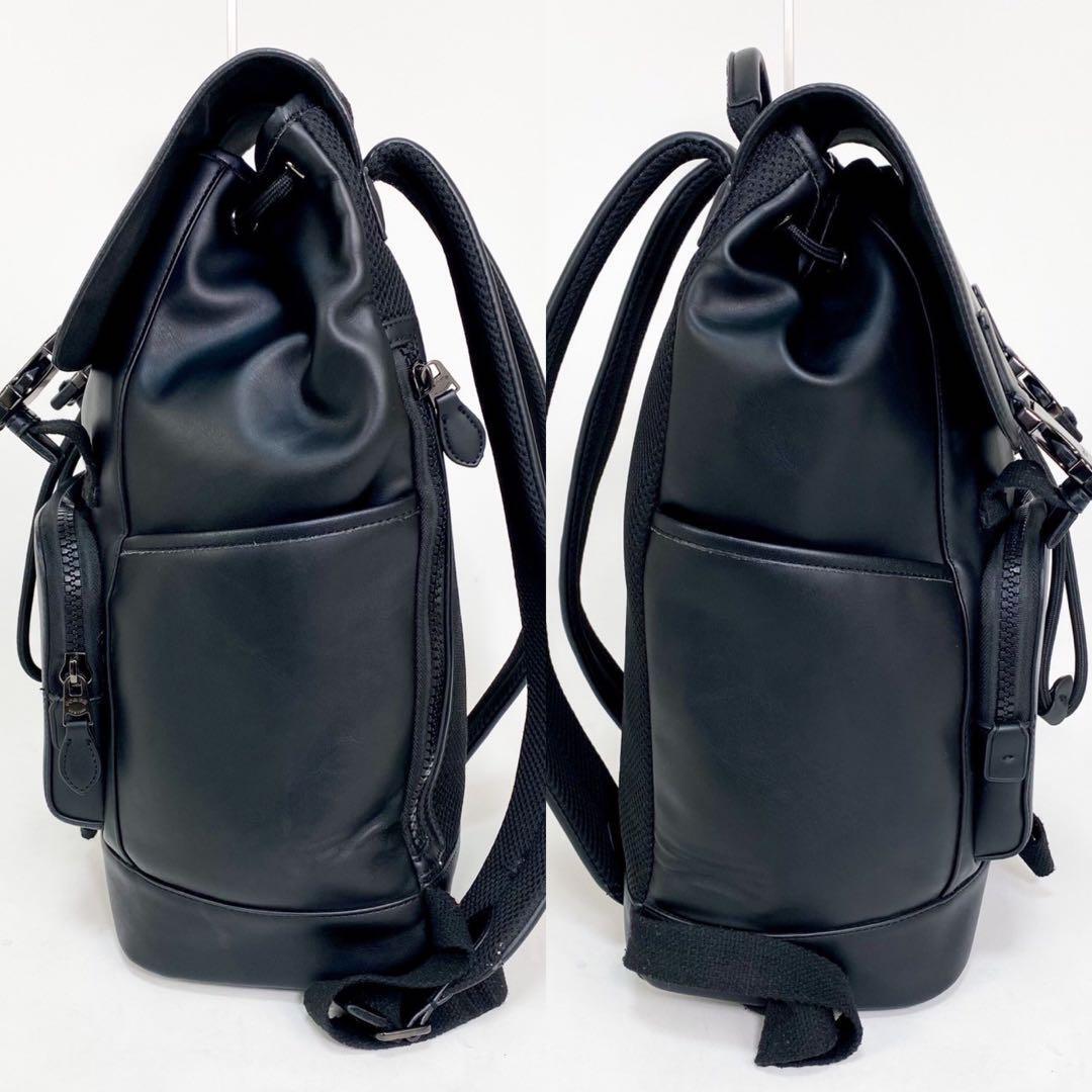 極美品 COACH コーチ C2710H ブラック レザーバックパック 極美品 COACH コーチ C2710H ブラック レザーバックパック