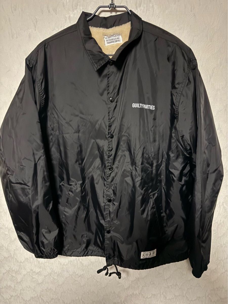 WACKO MARIA ワコマリア ボア コーチジャケット XLブラック WACKO MARIA ワコマリア ボア コーチジャケット XLブラック