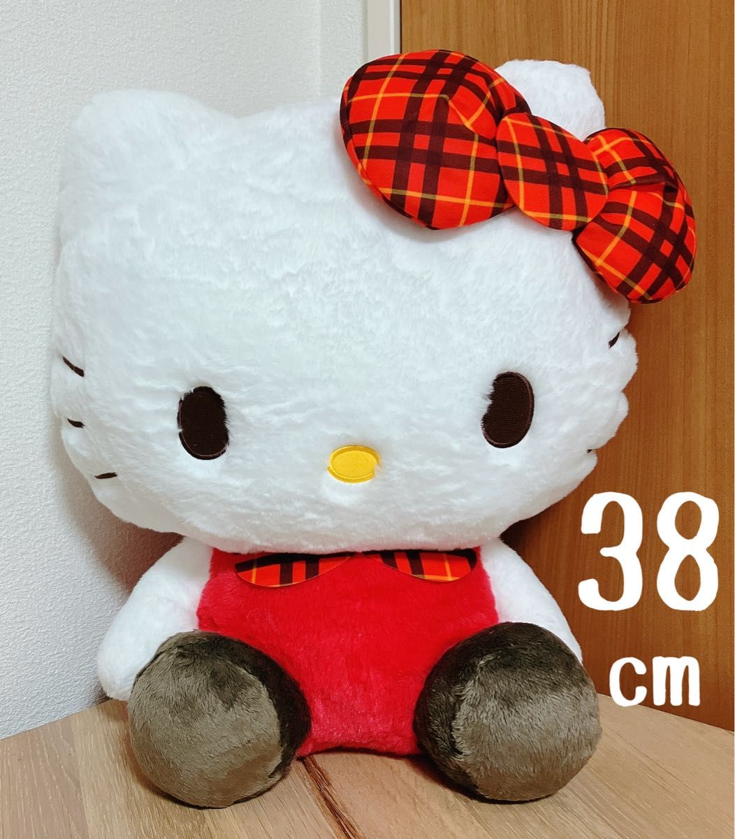 ハローキティ チェックチェックドールGJ ぬいぐるみ タグ付き 未 ハローキティ チェックチェックドールGJ ぬいぐるみ タグ付き 未