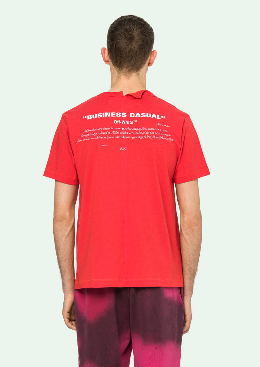 OFF WHITE RED BERNINI S/S T-SHIRT_画像3