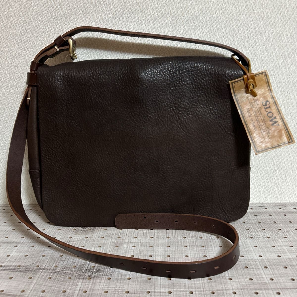 BEAMS(ビームス)SLOW×BEAMS ショルダーバッグ ダークブラウン One Size