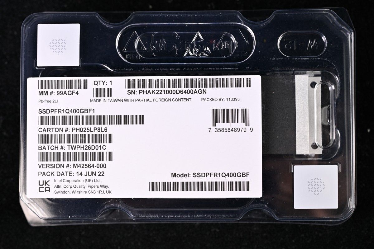 世界最高級のSSD 未開封 Intel Optane SSD DC P5801X 400GB + 世界最高級のSSD 未開封 Intel Optane SSD DC P5801X 400GB +