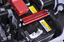  ☆KCテクニカ バッテリーステー アルミ制：レッドアルマイト仕上げ KCテクニカレーザー刻印入り 軽自動車汎用☆5