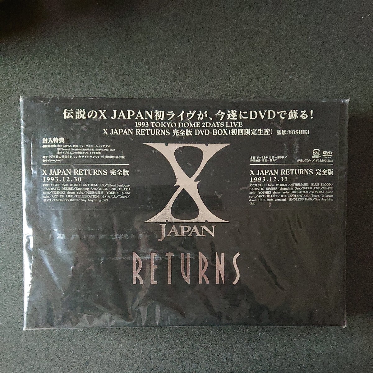 X JAPAN/X JAPAN RETURNS 完全版 DVD-BOX初回限定版 X JAPAN/X JAPAN RETURNS 完全版 DVD-BOX初回限定版