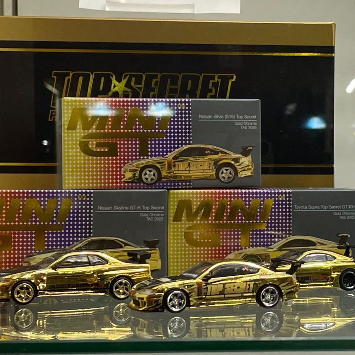 Top Secret 3台セット ゴールドクロムセット 東京オートサロン Top Secret 3台セット ゴールドクロムセット 東京オートサロン