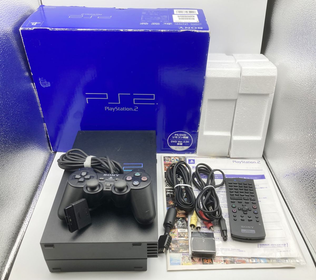 X1492 PlayStation2 本体 SCPH-18000 PS2 プレイステーション2 コントローラー リモコン 箱付き