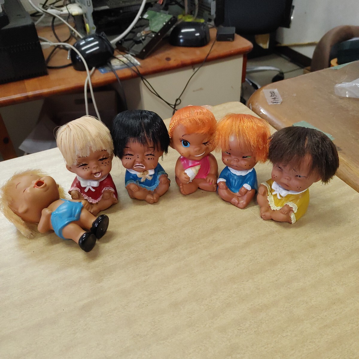 中古 ジャンク扱い 昭和レトロ ソフビ 人形 当時物 置物 フィギュア