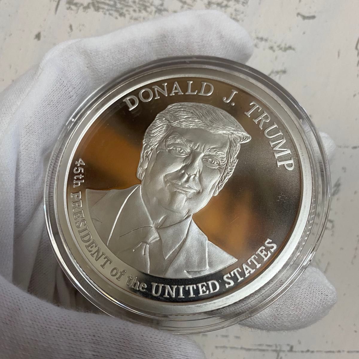 トランプ大統領 特大銀貨 大型5oz☆トランプ大統領 純銀 コイン 銀貨 アメリカ メダル